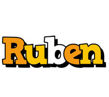 Ruben cartoon logo