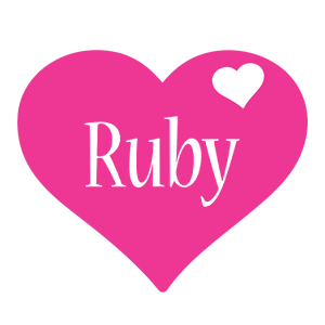 ruby name heart logo logos