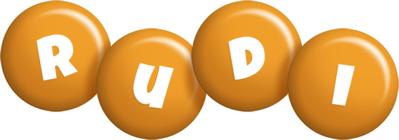 Rudi candy-orange logo