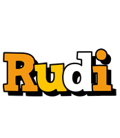 Rudi cartoon logo