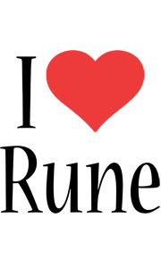 Rune i-love logo