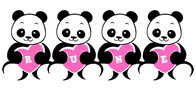 Rune love-panda logo