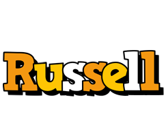 Russell cartoon logo