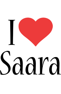 Saara i-love logo