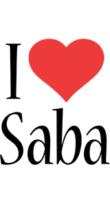 Saba i-love logo