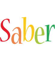 Saber birthday logo