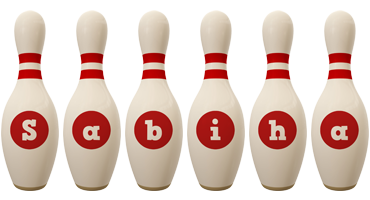 Sabiha bowling-pin logo