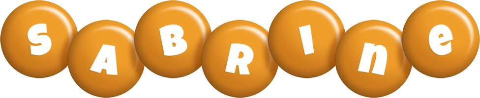 Sabrine candy-orange logo