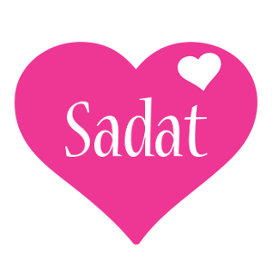 Sadat love-heart logo