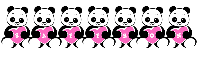 Saffron love-panda logo