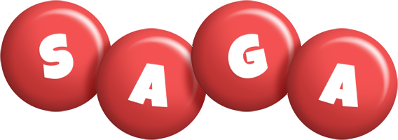 Saga candy-red logo