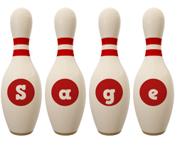 Sage bowling-pin logo