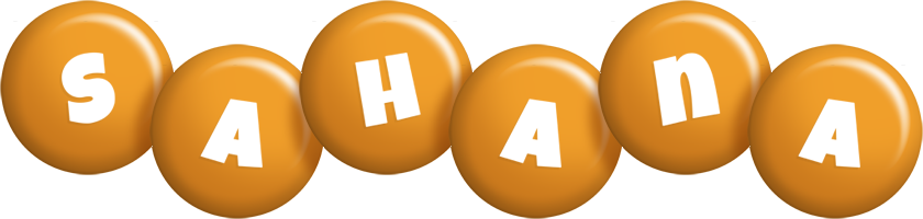 Sahana candy-orange logo