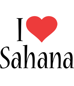 Sahana i-love logo