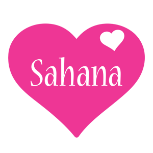 Sahana love-heart logo