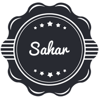 Sahar badge logo