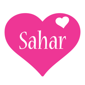 Sahar love-heart logo