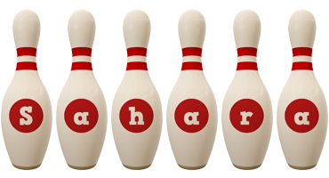 Sahara bowling-pin logo