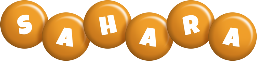 Sahara candy-orange logo