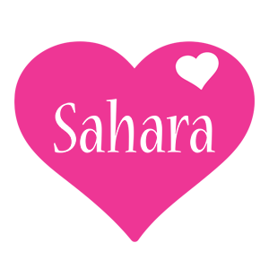 Sahara love-heart logo