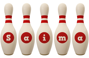 Saima bowling-pin logo