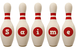 Saime bowling-pin logo