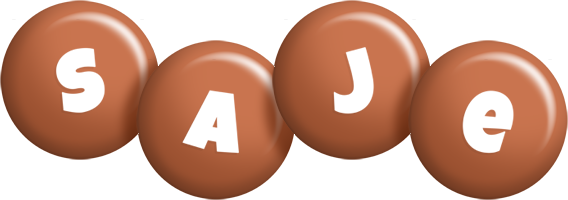 Saje candy-brown logo