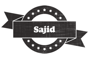 Sajid grunge logo