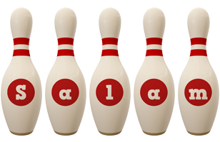 Salam bowling-pin logo