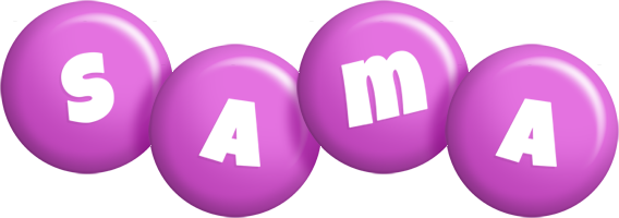 Sama candy-purple logo