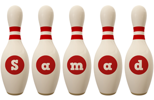 Samad bowling-pin logo