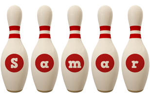 Samar bowling-pin logo