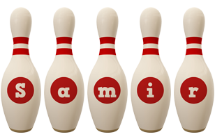 Samir bowling-pin logo