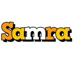 Samra cartoon logo
