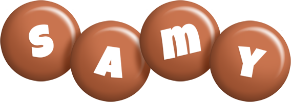 Samy candy-brown logo