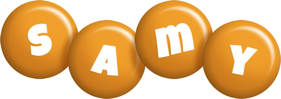 Samy candy-orange logo