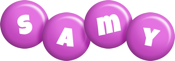 Samy candy-purple logo