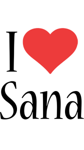 Sana i-love logo
