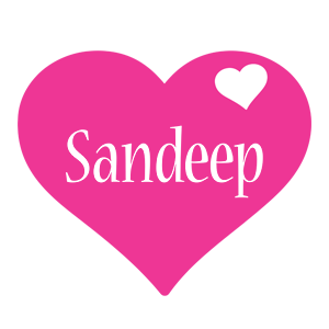 Sandeep love-heart logo