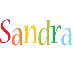 Sandra birthday logo