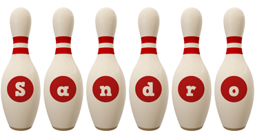 Sandro bowling-pin logo