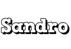 Sandro snowing logo