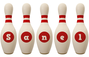Sanel bowling-pin logo