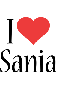 Sania i-love logo