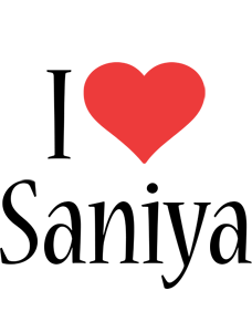Saniya i-love logo
