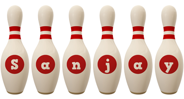 Sanjay bowling-pin logo