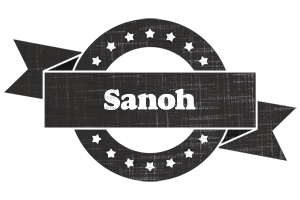 Sanoh grunge logo