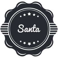 Santa badge logo