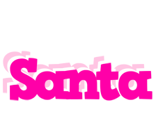 Santa dancing logo