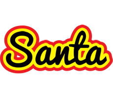 Santa flaming logo